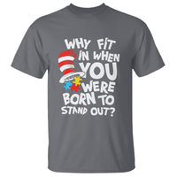 Proud Autism T Shirt Why Fit In When You Were Born To Stand Out - Wonder Print Shop