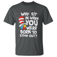 Proud Autism T Shirt Why Fit In When You Were Born To Stand Out - Wonder Print Shop