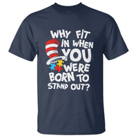 Proud Autism T Shirt Why Fit In When You Were Born To Stand Out - Wonder Print Shop