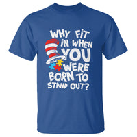 Proud Autism T Shirt Why Fit In When You Were Born To Stand Out - Wonder Print Shop