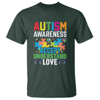 Autism Awareness T Shirt Accept Understand Love Spectrum Blue Ribbon - Wonder Print Shop