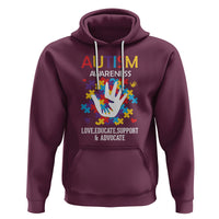 Autism Awareness Hoodie Love Educate Support Advocate - Wonder Print Shop