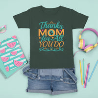 Autism Mom T Shirt For Kid Thanks Mom For All You Do - Wonder Print Shop