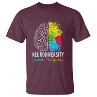 Proud Autism T Shirt Neurodiversity Celebrate The Spectrum - Wonder Print Shop
