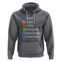 Autism Definition Hoodie Always Unique Totally Intelligent Sometimes Mysterious - Wonder Print Shop