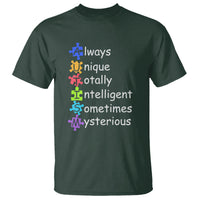 Autism Definition T Shirt Always Unique Totally Intelligent Sometimes Mysterious - Wonder Print Shop