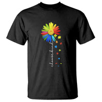 Sunflower Autism T Shirt Choose Kind Rainbow Puzzle Piece - Wonder Print Shop