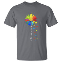 Sunflower Autism T Shirt Choose Kind Rainbow Puzzle Piece - Wonder Print Shop