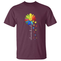 Sunflower Autism T Shirt Choose Kind Rainbow Puzzle Piece - Wonder Print Shop