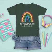 Heart Autism Awareness T Shirt For Kid Neurodiversity Is Beautiful - Wonder Print Shop