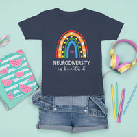 Heart Autism Awareness T Shirt For Kid Neurodiversity Is Beautiful - Wonder Print Shop