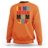 In My Autism Mom Era Sweatshirt Love Support Puzzle Piece - Wonder Print Shop