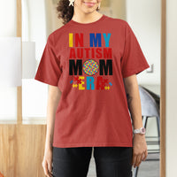 In My Autism Mom Era T Shirt For Women Love Support Puzzle Piece - Wonder Print Shop