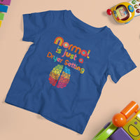 Proud Autism T Shirt For Kid Normal Is Just A Dryer Setting Neurodiversity Brain - Wonder Print Shop