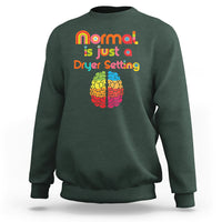 Proud Autism Sweatshirt Normal Is Just A Dryer Setting Neurodiversity Brain - Wonder Print Shop
