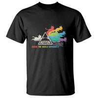 Cat Autism T Shirt Seeing The World Form A Different Angle - Wonder Print Shop