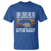 Autism Mom T Shirt I Will Speak Fight Advocate For You So That One Day You Can Do It For Yourself Retro Mama Bear - Wonder Print Shop