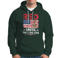 RED Friday Remember Everyone Deployed Retro Military Hoodie - Wonder Print Shop