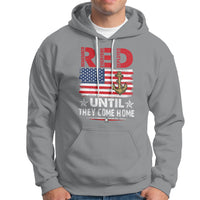 RED Friday Remember Everyone Deployed Retro Military Hoodie - Wonder Print Shop