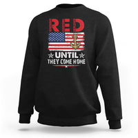 RED Friday Remember Everyone Deployed Retro Military Sweatshirt - Wonder Print Shop