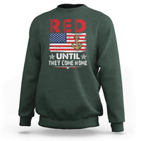 RED Friday Remember Everyone Deployed Retro Military Sweatshirt - Wonder Print Shop