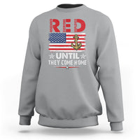 RED Friday Remember Everyone Deployed Retro Military Sweatshirt - Wonder Print Shop