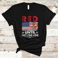 RED Friday Remember Everyone Deployed Retro Military T Shirt - Wonder Print Shop