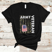 Camo American Flag T Shirt Proud US Army - Wonder Print Shop