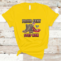 Proud Army Family T Shirt Cool Dad Mom - Wonder Print Shop