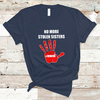 Native American T Shirt No More Stolen Sisters, Stop MMIW Red Hand - Wonder Print Shop