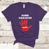 Native American T Shirt No More Stolen Sisters, Stop MMIW Red Hand - Wonder Print Shop