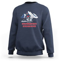 Never Underestimate An Old Man On Skis Funny Skiing Skier Sweatshirt - Wonder Print Shop