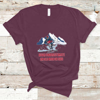 Never Underestimate An Old Man On Skis Funny Skiing Skier T Shirt - Wonder Print Shop