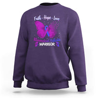 Rheumatoid Arthritis Sweatshirt Faith Hope Love Butterfly Rheumatoid Arthritis Warrior - Wonder Print Shop