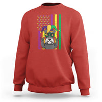 Funny Mardi Gras Sweatshirt Schnauzer Dog American Flag - Wonder Print Shop