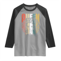 Black History Education Raglan Shirt For Women Educated Strong Black Queen