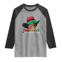 Juneteenth 1865 Raglan Shirt Celebrating Black Freedom Day