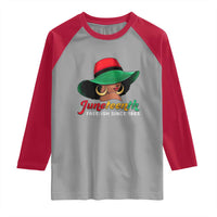 Juneteenth 1865 Raglan Shirt Celebrating Black Freedom Day