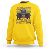 African Black History African American Ladies Juneteenth Sweatshirt - Wonder Print Shop