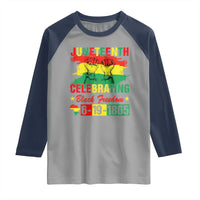 Juneteenth 1865 Raglan Shirt Celebrating Black Freedom June 19th African American