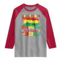 Juneteenth 1865 Raglan Shirt Celebrating Black Freedom June 19th African American