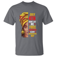 July 4th Juneteenth T Shirt For Women Juneteenth Is My Independence Day - Wonder Print Shop