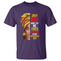 July 4th Juneteenth T Shirt For Women Juneteenth Is My Independence Day - Wonder Print Shop