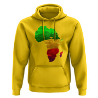 Africa Map Green Yellow Red Proud African Pride Juneteenth Hoodie - Wonder Print Shop