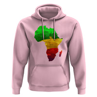 Africa Map Green Yellow Red Proud African Pride Juneteenth Hoodie - Wonder Print Shop
