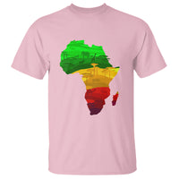 Africa Map Green Yellow Red Proud African Pride Juneteenth T Shirt - Wonder Print Shop