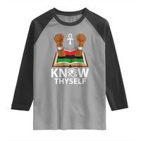 African American History Raglan Shirt Know Thyself Break The Chains