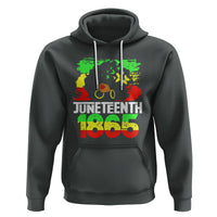 Afro Woman Hoodie Juneteenth 1865 Black Pride - Wonder Print Shop