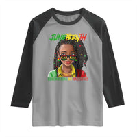 Black Prince Juneteenth 1865 Raglan Shirt Loc'd Hair Remembering My Ancestor for Women