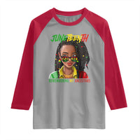 Black Prince Juneteenth 1865 Raglan Shirt Loc'd Hair Remembering My Ancestor for Women